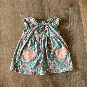 Carter's Floral Dress with Pink Heart Pockets